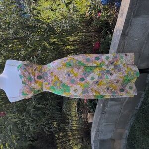 Astr Floral Midi Dress with Spaghetti Straps